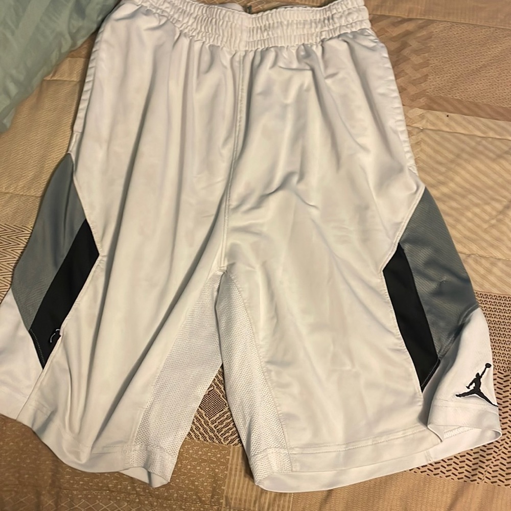 Large White Air Jordan shorts